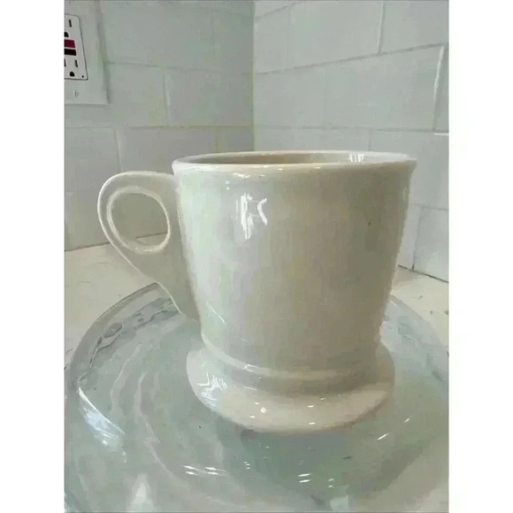 Anthropology Monogram Initial Letter "M” White Black Coffee Mug Cup Tea 16 fl oz - Picture 4 of 9